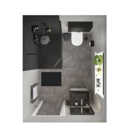 GoodHome Elland Black Stainless Steel Small 1 Compartments Shower Basket (W)20.2Cm - thumbnail 6