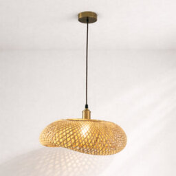 CGC Interiors Cgc Arina Bamboo Easy Fit Hand Made Lampshade - thumbnail 4