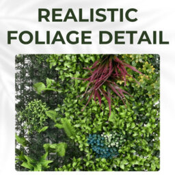 Artificial Plant Flower Living Wall Panels Realistic Indoor/outdoor Garden 50Cm X 1M Home, Office, Cafe, Shop, Salon, Wedding (Lus - thumbnail 4