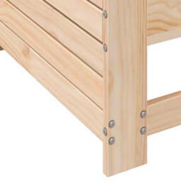 Berkfield Garden Armrest Sofa With Cushion Solid Wood Pine - thumbnail 7