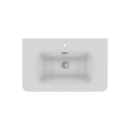 Plum&clay Isla Ribbed Fluted Oak Wood Wall Hung Drawer Vanity Unit & White Basin Set (W)600mm - thumbnail 3