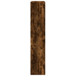 Berkfield Durable Room Divider Bookcase 4-Tier Smoked Oak 143.5X29X143.5 Cm Engineered Wood - thumbnail 6