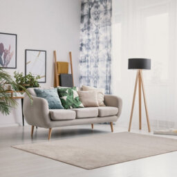 Floordirekt Sundae Polypropylene Area Rug Non Slip Easy Clean Hardwearing Velour Beige 200 X 250 Cm - thumbnail 2