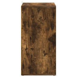 Berkfield Elegant Shoe Cabinet Smoked Oak 60X35X70 Cm Engineered Wood - thumbnail 7