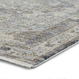 Grey Geometric Traditional Easy To Clean Geometric Dining Room Rug-120Cm X 170Cm - thumbnail 5