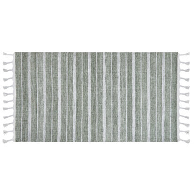 Beliani Rug Bademli Dark Green 80 X 150 Cm - image 1