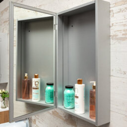 Plum&clay Marvel Bathroom Single Mirrored Wall Cabinet (H)703mm (W)500mm - thumbnail 5