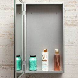 Plum&clay Marvel Bathroom Single Mirrored Wall Cabinet (H)703mm (W)500mm - thumbnail 8