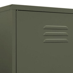 Berkfield Wardrobe Olive Green 90X50X180 Cm Steel - thumbnail 8