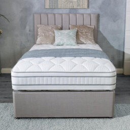 Divan Base Direct Shire Solaris Pictor 1000 Pocket Sprung Divan Bed Set 5Ft King 2 Drawers Side- Wool Bronze - thumbnail 3