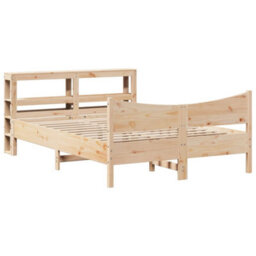 Berkfield Bed Frame With Headboard 160X200 Cm Solid Wood Pine - thumbnail 2