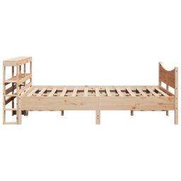 Berkfield Bed Frame With Headboard 160X200 Cm Solid Wood Pine - thumbnail 7