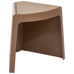 Wyld And Coco Gardenease Set Of 4 Brown Stackable Synthetic Garden Stools With Viennese Braid Top - thumbnail 6