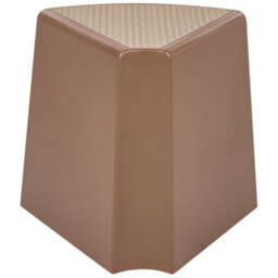 Wyld And Coco Gardenease Set Of 4 Brown Stackable Synthetic Garden Stools With Viennese Braid Top - thumbnail 5