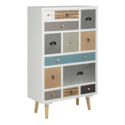 Wyld Haus Malaga White Chest 13 Multicoloured Drawers By - thumbnail 2