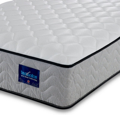 Bedz Online Bedzonline Orthopaedic Memory Foam Spring Mattress, Full Body Support, Pressure Relief, 4Ft Small Double (120X190Cm) - image 1