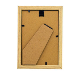 "Plastic Photo Frames 4Pcs Oak Effect Picture Frames 4"" X 6"" Display Home Decor" - thumbnail 3