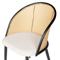 Beliani Set Of 2 Dining Chairs Cornell Metal Black - thumbnail 7