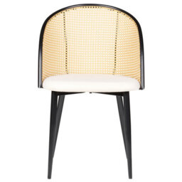 Beliani Set Of 2 Dining Chairs Cornell Metal Black - thumbnail 5