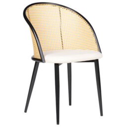 Beliani Set Of 2 Dining Chairs Cornell Metal Black - thumbnail 4
