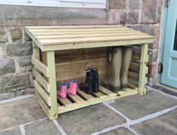 Churnet Valley Garden Furniture Ltd Boot Storage - Timber - L50 X W100 X H68 Cm - Minimal Assembly Required - thumbnail 4