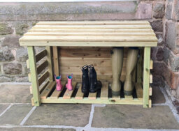Churnet Valley Garden Furniture Ltd Boot Storage - Timber - L50 X W100 X H68 Cm - Minimal Assembly Required - thumbnail 2