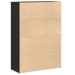 Berkfield Durable Bookcase Black Oak 60X24X85 Cm Engineered Wood - thumbnail 7