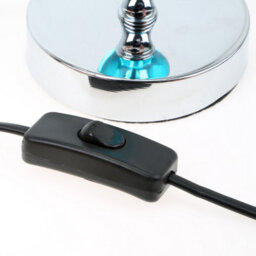 Orsina Evaine Teal Acrylic Ball Table Lamp - thumbnail 5