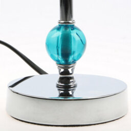 Orsina Evaine Teal Acrylic Ball Table Lamp - thumbnail 4
