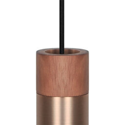 Nordlux Tilo Metal Pendant Light Wood Brass,mains - thumbnail 5