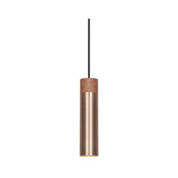 Nordlux Tilo Metal Pendant Light Wood Brass,mains - thumbnail 1