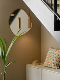 Nordlux Tilo Metal Pendant Light Wood Brass,mains - thumbnail 8