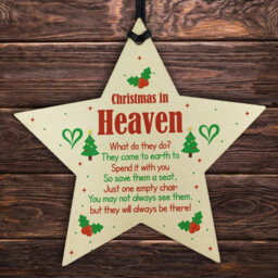 Red Ocean Christmas In Heaven Gift Hanging Christmas Tree Decoration - thumbnail 1