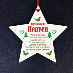 Red Ocean Christmas In Heaven Gift Hanging Christmas Tree Decoration - thumbnail 2