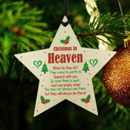 Red Ocean Christmas In Heaven Gift Hanging Christmas Tree Decoration - thumbnail 6