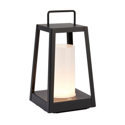 Luminosa Lighting Luminosa Tallow Integrated Led Table Lamp Matt Black, White, Ip44 - image 1