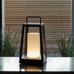 Luminosa Lighting Luminosa Tallow Integrated Led Table Lamp Matt Black, White, Ip44 - thumbnail 2