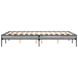 Berkfield Bed Frame Without Mattress Grey Sonoma 140X190 Cm - thumbnail 5