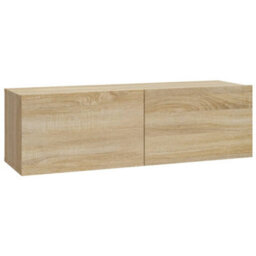 Berkfield 3 Piece Tv Cabinet Set Sonoma Oak Engineered Wood - thumbnail 5