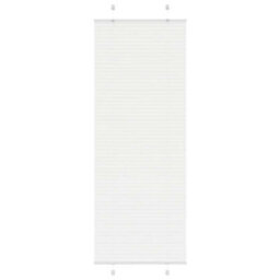 Berkfield Pleated Blind White 75X200 Cm Fabric Width 74.4 Cm Polyester - thumbnail 1
