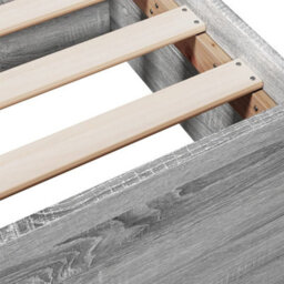 Berkfield Bed Frame With Drawers Without Mattress Grey Sonoma 75X190 Cm Small Single - thumbnail 9