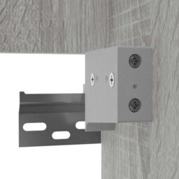 Berkfield Bathroom Cabinet With Mirror Grey Sonoma Engineered Wood - thumbnail 9