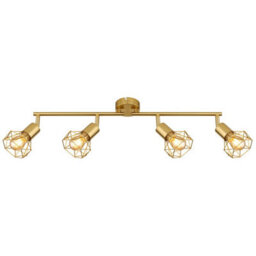Luminosa Lighting Luminosa Xara I Ceiling Spotlight Bar Gold Colors 4X E14 - thumbnail 3