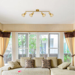 Luminosa Lighting Luminosa Xara I Ceiling Spotlight Bar Gold Colors 4X E14 - thumbnail 6