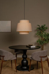 Lucide Tribute Pendant Light Diameter 60Cm 1Xe27 - Cream - thumbnail 4