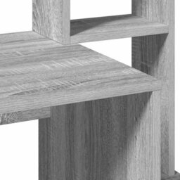 Berkfield Desk With Shelves Grey Sonoma 100X45X140 Cm Engineered Wood - thumbnail 7
