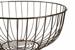 Orsina Round Black Nickel Finish Fruit Basket, Stylish Wire Bowl For Storing And Displaying Fresh Fruit, Durable - thumbnail 3