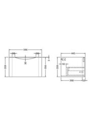 Hudson Reed Lunar Wall Hung Vanity Unit - thumbnail 2