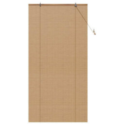 Walplus Window Blinds & Shades With Curtains Manual Light Brown Bamboo - thumbnail 2