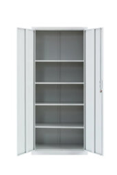 MMT Funiture Designs Metal Storage Cabinet - Closet Storage For Office, Bedroom, Living Room, Garage Lockable Storage Cabinet 4 Adjustable Shelves - thumbnail 4